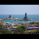 Blick vom Hotelzimmer auf die Südspitze Indiens
